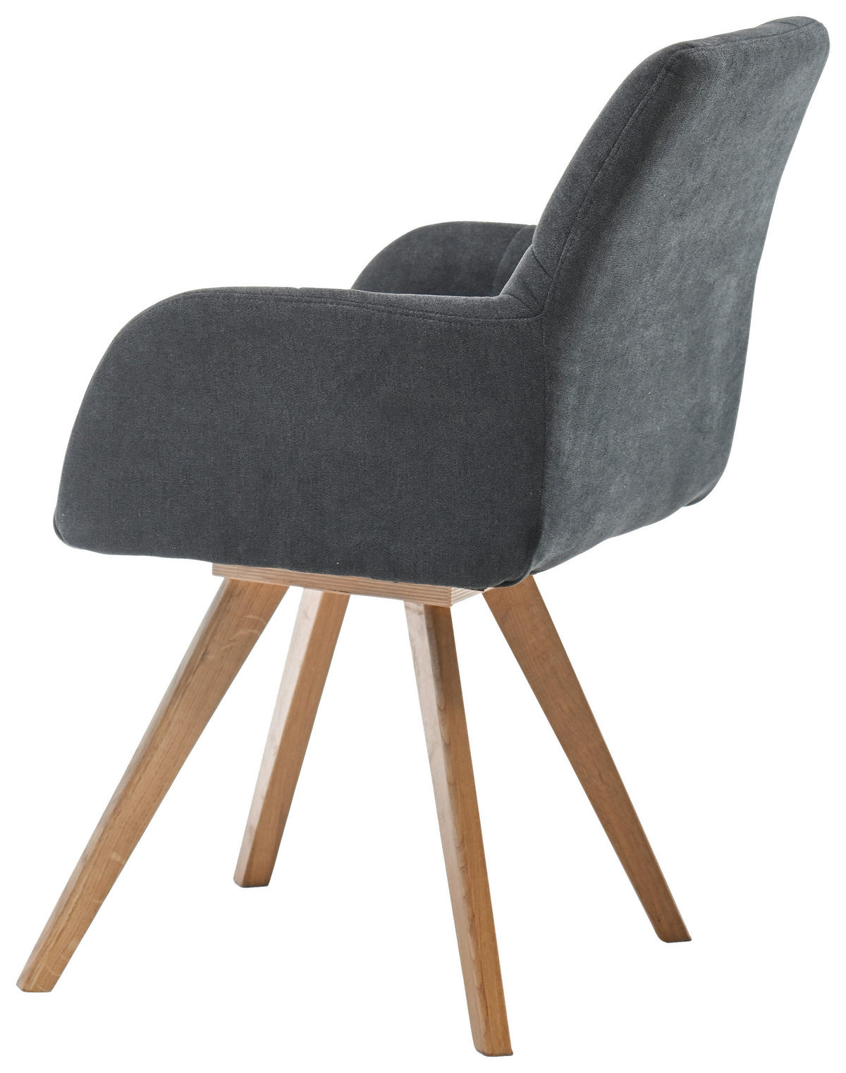 ARMLEHNSTUHL  in Mikrofaser  - Eichefarben/Anthrazit, LIFESTYLE, Holzwerkstoff/Textil (61/88/66,5cm) - Boxxx