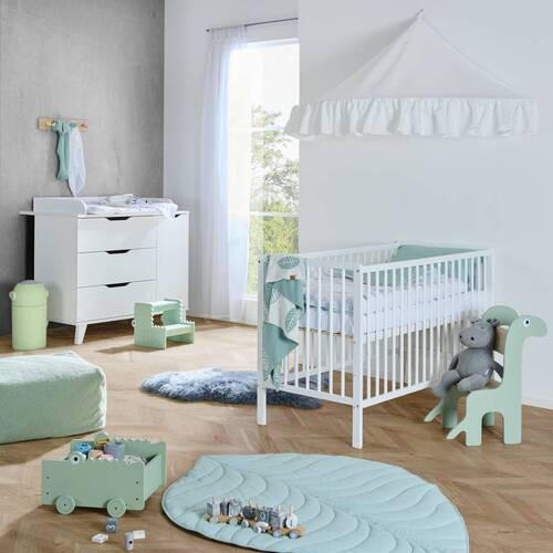 DĚTSKÁ POSTÝLKA 60 cmx120 cm - Basics, dřevo (125/65/87cm) - My Baby Lou