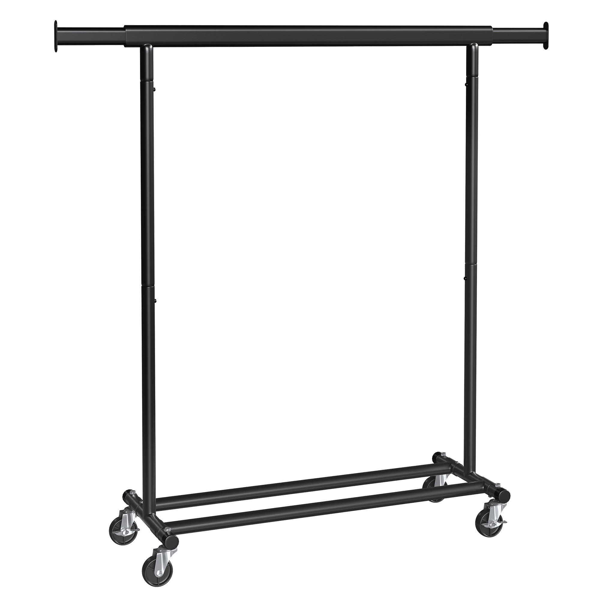 KLEIDERWAGEN in Schwarz 160/92-132/45,4 cm   - Schwarz, Basics, Metall (160/92-132/45,4cm)