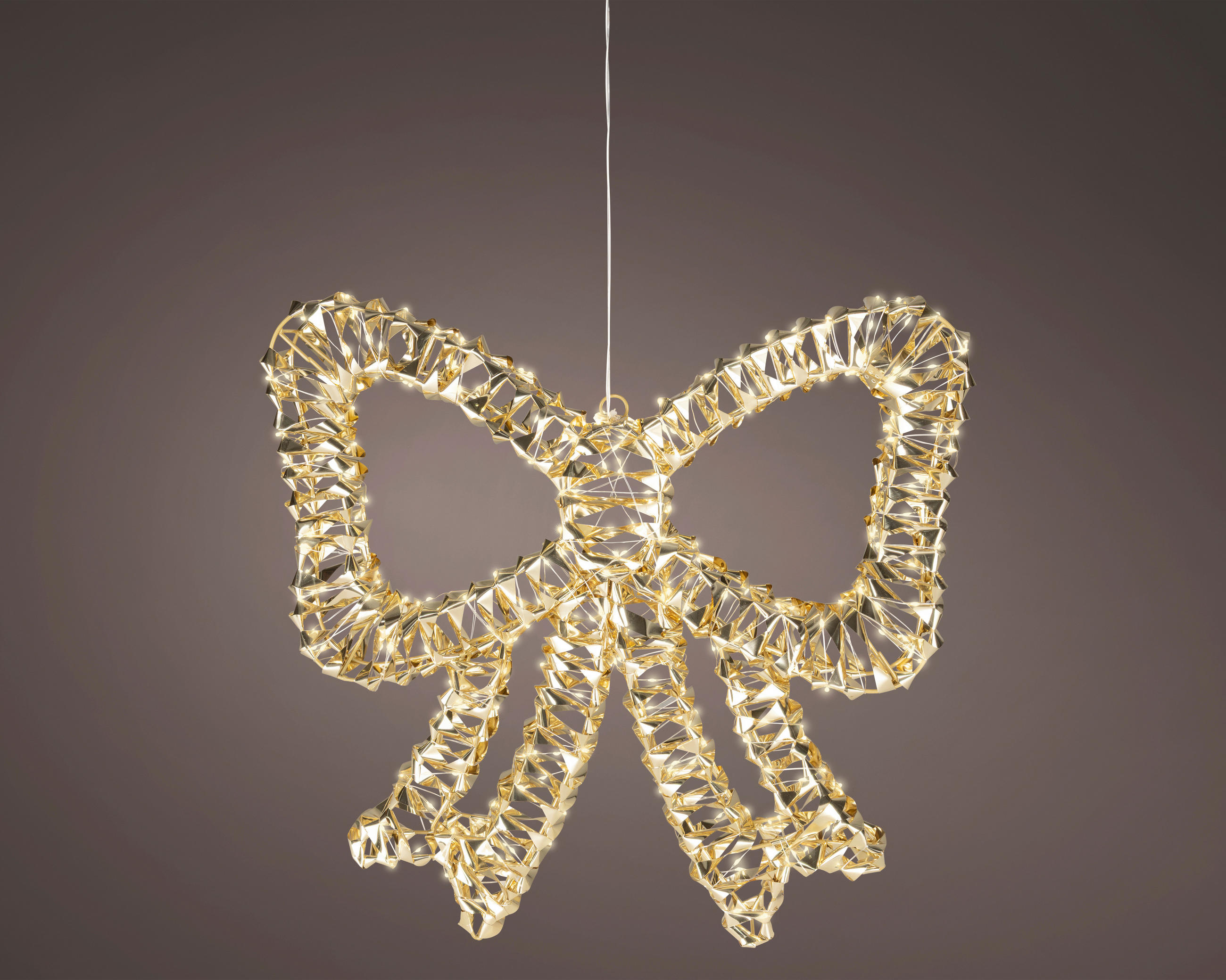 LED-DEKOLEUCHTE - Weiss/Goldfarben, Basics, Kunststoff (5/48/46cm)