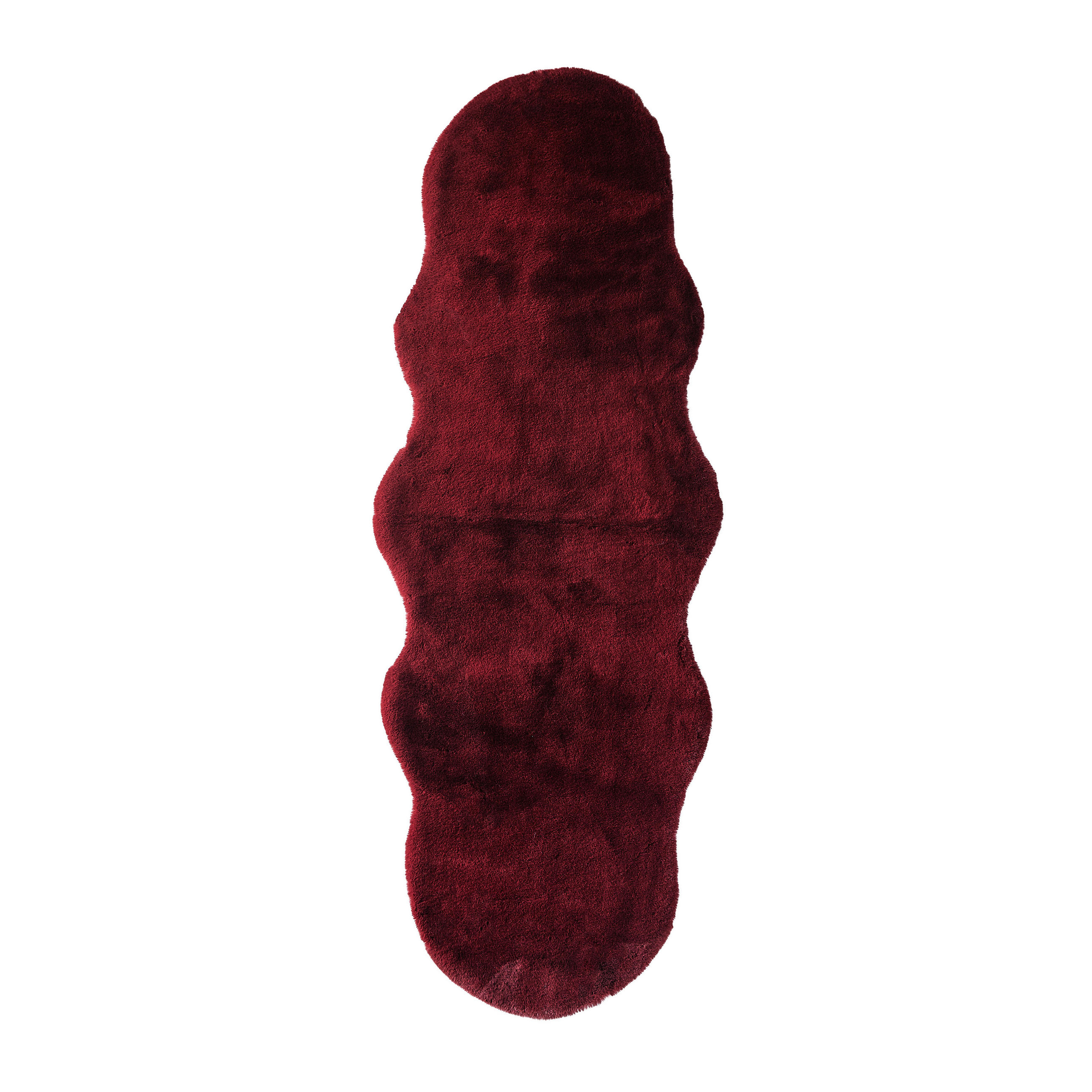 KUNSTFELL 60/180 cm Bordeaux  - Bordeaux, Basics, Fell/Textil (60/180cm) - Ambia Home