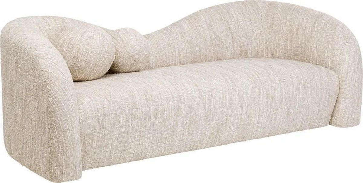 2-SITZER-SOFA  in Webstoff Creme  - Creme, MODERN, Holz/Kunststoff (201/71/94cm) - Kare-Design