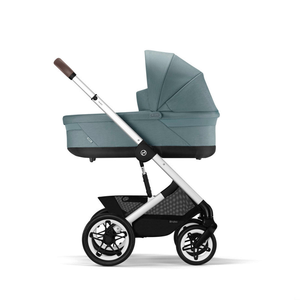 KINDERWAGEN  Talos S Lux  Stormy Blue  - Pastellblau/Silberfarben, Basics, Textil/Metall (91/80/112cm) - Cybex