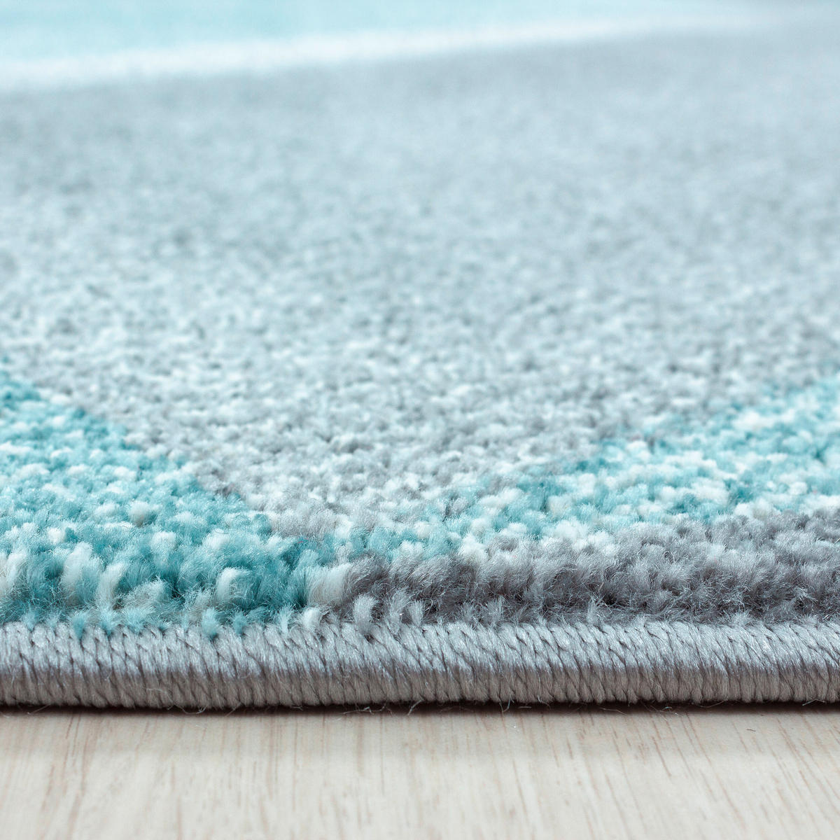 VÄVD MATTA 140/200 cm Beta  - blå, Basics, textil (140/200cm) - Novel