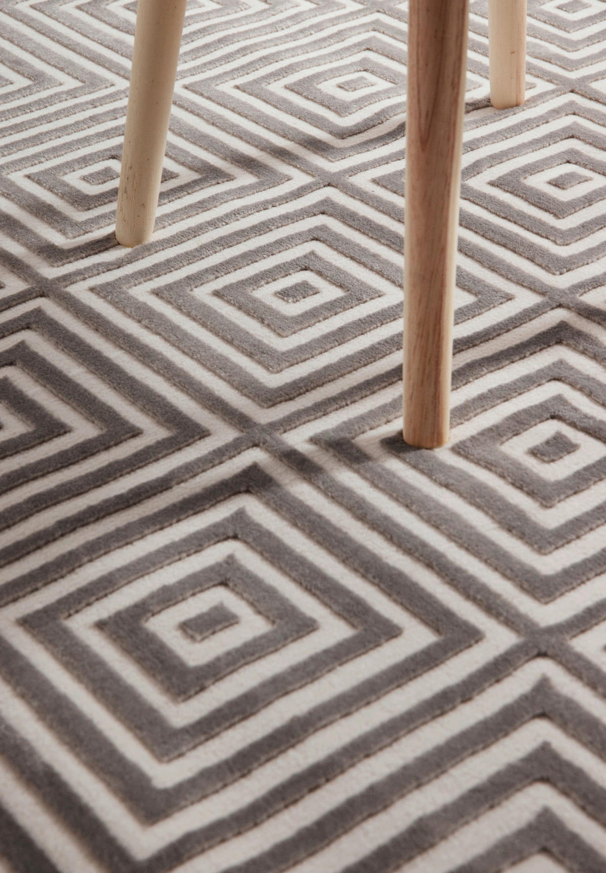FLACHWEBETEPPICH 160/235 cm Perles Creme, Grau  - Creme/Grau, Design, Kunststoff (160/235cm) - Elle Decoration