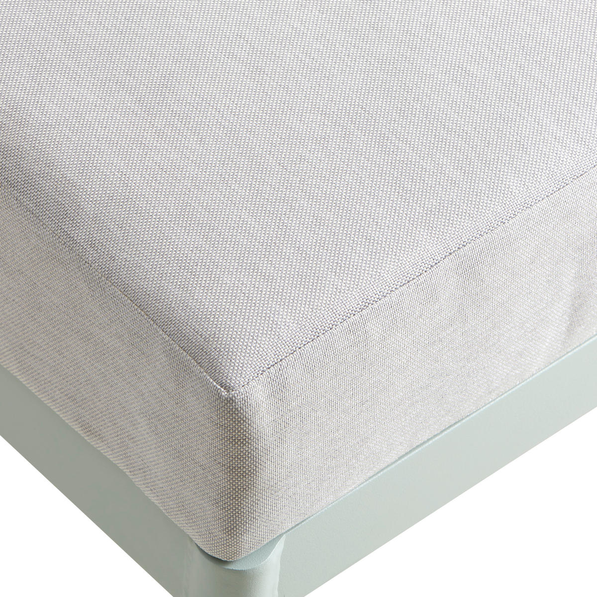 GARTENHOCKER - Hellgrau/Mintgrün, Design, Textil/Metall (50,5/30/61,5cm) - Ambia Garden