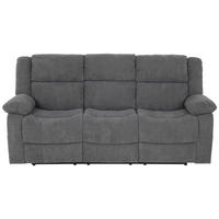 3-SITS SOFFA i vävt tyg grå  - svart/grå, Basics, textil/plast (209/101/93cm) - P & B