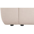 ECKSOFA  in Velours Creme  298/168 cm  - Creme/Schwarz, KONVENTIONELL, Kunststoff/Textil (298/168cm) - Carryhome