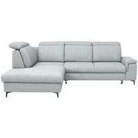 ECKSOFA Struktur Grauweiss  - Schwarz/Grauweiss, Design, Textil/Metall (270/292cm) - Stylife