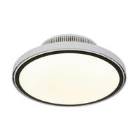 DECKENVENTILATOR - Schwarz/Weiß, Trend, Kunststoff/Metall (46/19,5cm) - Mican