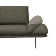ECKSOFA  in Flachgewebe Braun  155/234 cm  - Schwarz/Braun, Design, Textil/Metall (155/234cm) - Dieter Knoll