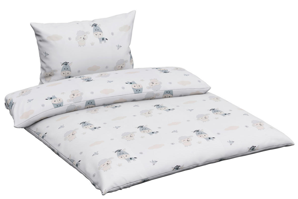 DETSKÁ POSTEĽNÁ BIELIZEŇ 100/135 cm  - biela, Basics, textil (100/135cm) - Patinio