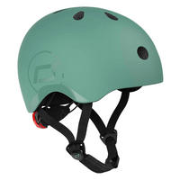 KINDERHELM Safety Helmet  - Dunkelgrün, Trend, Kunststoff/Textil (S-Mnull) - Scoot and Ride