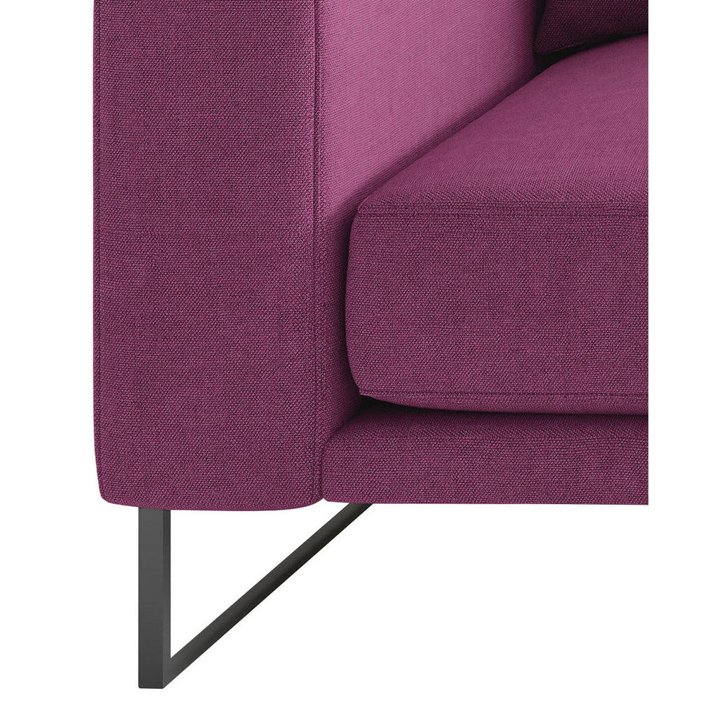 Thumbnail - Livetastic Bigsofa Natalia, Magenta, Textil, 2-Sitzer, Füllung: Daunen, Silikon,Silikon, 283x150 cm, Made in EU, Rücken ...