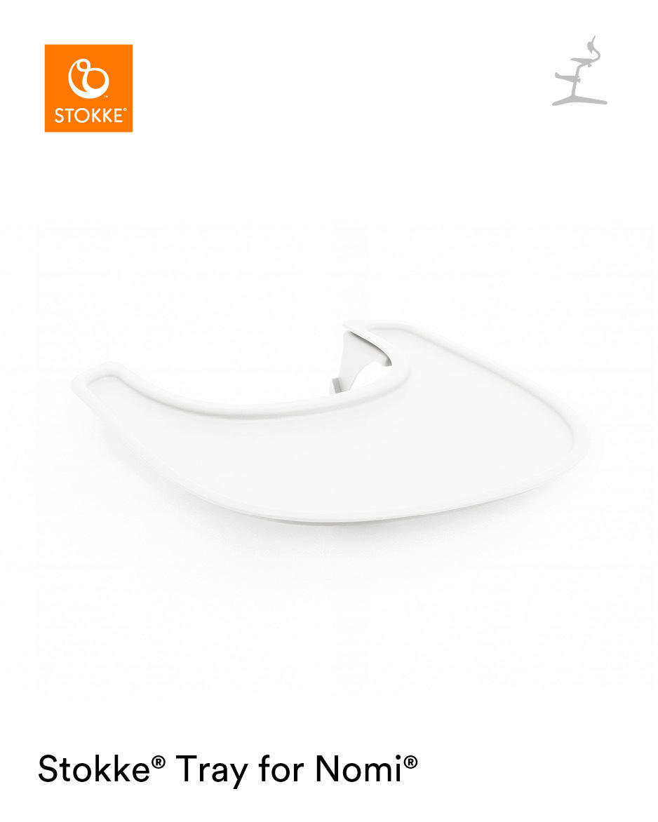 ESS- UND SPIELBRETT Nomi  - Weiß, Basics, Kunststoff (44/43/9cm) - Stokke
