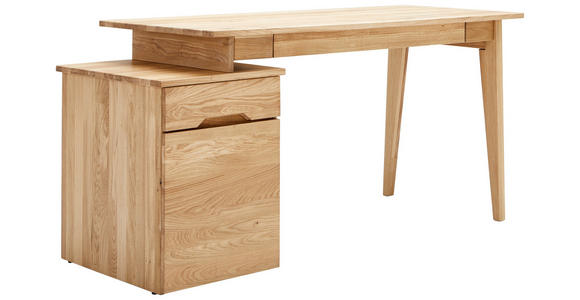 SCHREIBTISCH 156,7/65/74,2 cm  in Eichefarben  - Eichefarben, MODERN, Holz (156,7/65/74,2cm) - Linea Natura