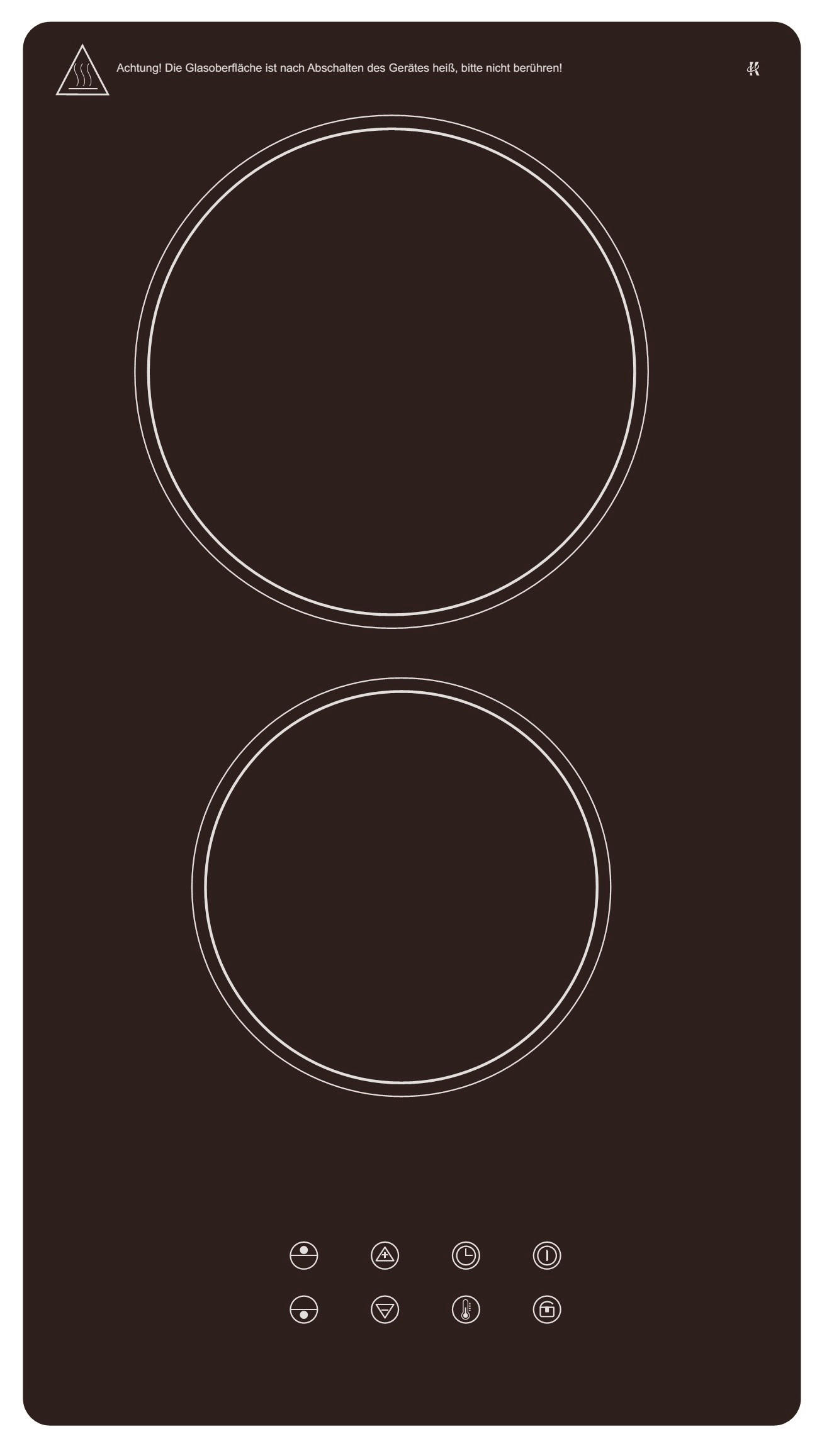 GLASKERAMIKKOCHFELD - Schwarz, Trend, Glas/Metall (28,8/6,4/52cm) - PKM