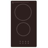 GLASKERAMIKKOCHFELD  - Schwarz, Trend, Glas/Metall (28,8/6,4/52cm) - PKM