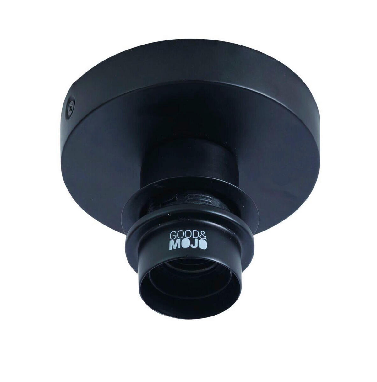 DECKENLEUCHTE GOOD&MOJO  25/20 cm  - Schwarz/Naturfarben, Trend, Holz (25/20cm) - Good & Mojo