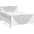 BOXSPRINGBETT Lederlook, Webstoff 140/200 cm INKL. gepolstertes Kopfteil, Matratze, Topper - Chromfarben/Hellgrau, Design, Kunststoff/Textil (140/200cm) - Xora BOXSPRINGBETT Lederlook, Webstoff 140/200 cm INKL. gepolstertes Kopfteil, Matratze, Topper - Chromfarben/Hellgrau, Design, Kunststoff/Textil (140/200cm) - Xora