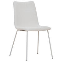 STUHL  Stoffauswahl Webstoff  Weiß  - Weiß, Design, Textil/Metall (45/86,5/57cm) - home24