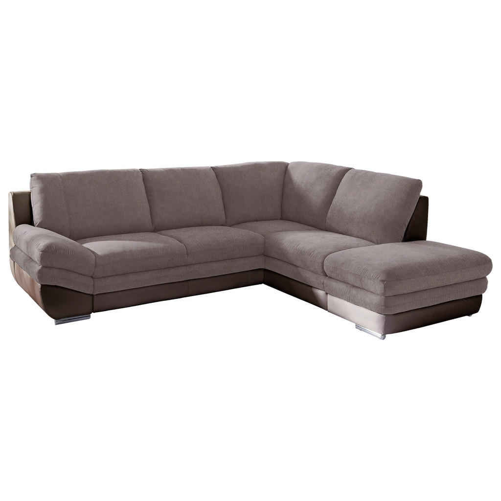 Ecksofa mit Schlaffunktion Nardo Taupe 264x221 cm