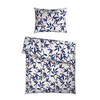 BETTWÄSCHE Mavie Satin 140/200 cm  - Blau/Weiß, KONVENTIONELL, Textil (140/200cm) - Novel