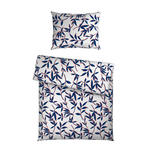 BETTWÄSCHE Mavie Satin 140/200 cm  - Blau/Weiß, KONVENTIONELL, Textil (140/200cm) - Novel