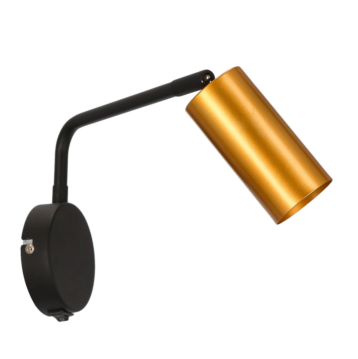 WANDLEUCHTE 9/31/15 cm   - Goldfarben/Schwarz, Design, Metall (9/31/15cm)