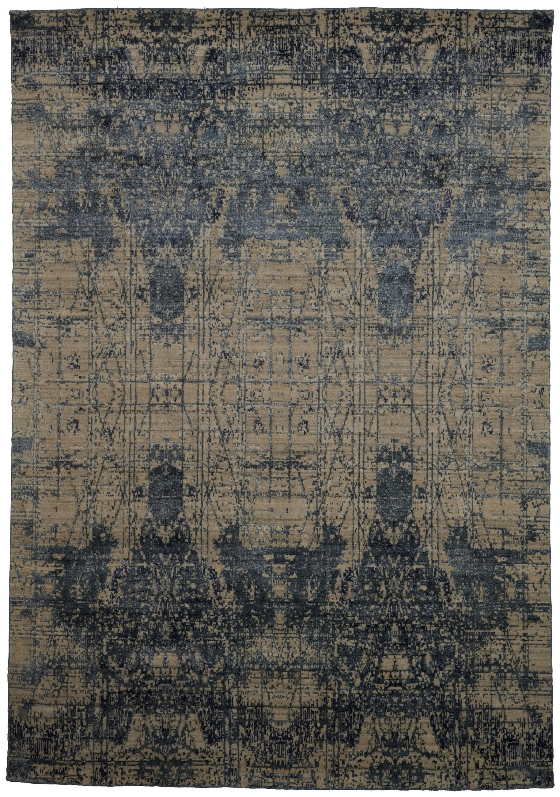 ORIENTTEPPICH 180/120 cm Mantra Blau, Creme  - Blau/Creme, Design, Textil (180/120cm) - Cazaris