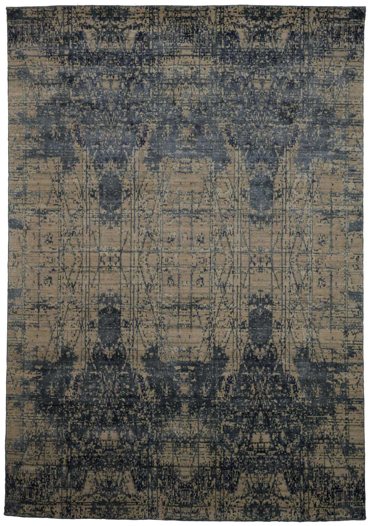 ORIENTTEPPICH 160/90 cm Mantra Blau, Creme  - Blau/Creme, Design, Textil (160/90cm) - Cazaris