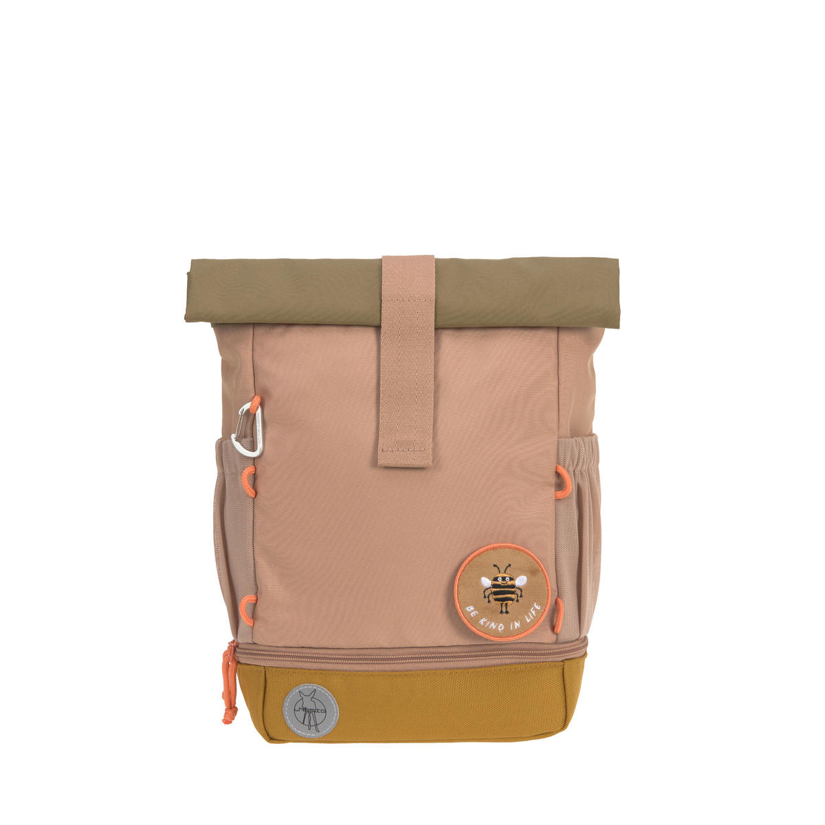 KINDERRUCKSACK Rolltop  - Hellbraun, Basics, Textil (23/11/32,5cm) - Lässig