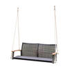 HÄNGEBANK 120/79/57 cm  - Braun/Akaziefarben, Basics, Holz/Kunststoff (120/79/57cm) - Gardenson