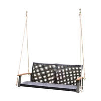 HÄNGEBANK 120/79/57 cm  - Braun/Akaziefarben, Basics, Holz/Kunststoff (120/79/57cm) - Gardenson