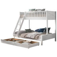 ETAGENBETT - Weiß, Natur, Holz (90/200cm) - MID.YOU