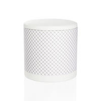 POUF in Weiß  - Weiß, MODERN (41/42,5/41cm) - Joop!