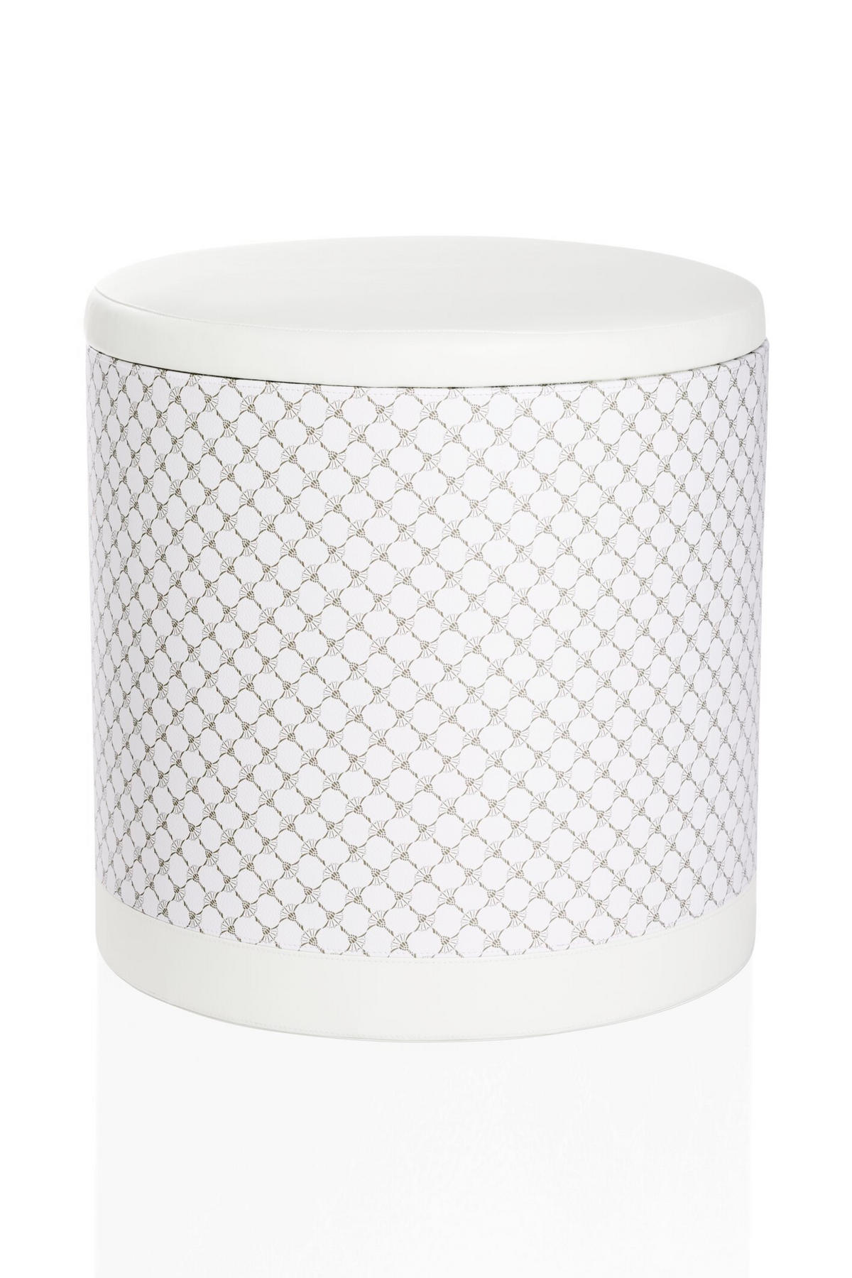POUF in Weiß  - Weiß, MODERN (41/42,5/41cm) - Joop!
