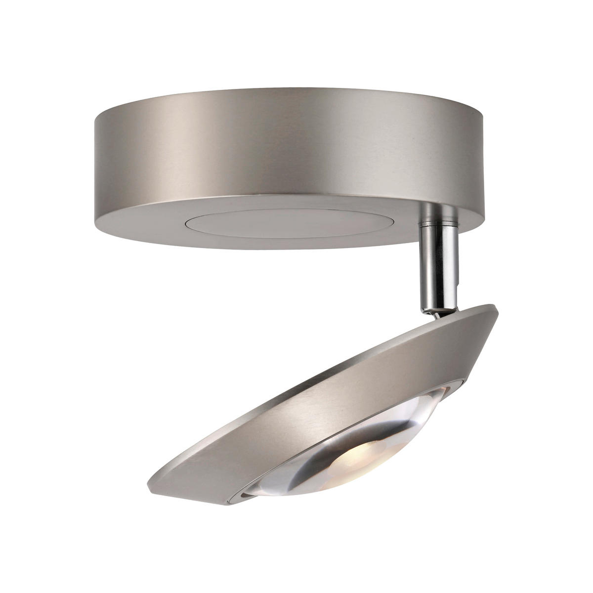 LED-DECKENLEUCHTE Oculis 26/21/20 cm   - Alufarben, MODERN, Glas/Kunststoff (26/21/20cm) - Neuhaus PURE