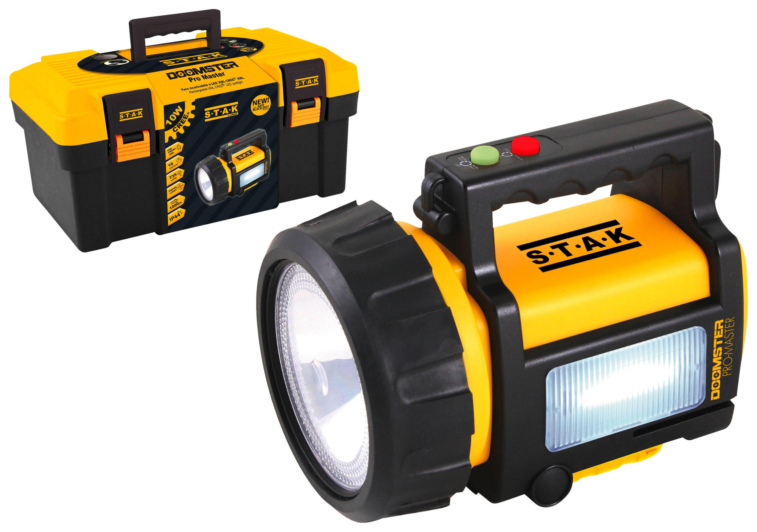 Akku-Handleuchte 10W Cree LED