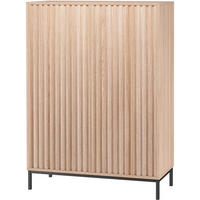 HIGHBOARD Celine  in 80/110/35 cm  - Schwarz/Naturfarben, Design, Holzwerkstoff/Metall (80/110/35cm) - MID.YOU