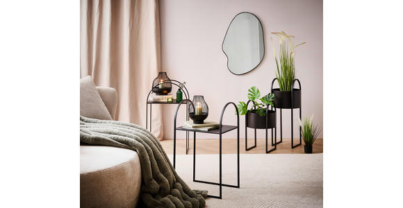 KERZENHALTER - Schwarz, LIFESTYLE, Metall (20/24cm) - Ambia Home