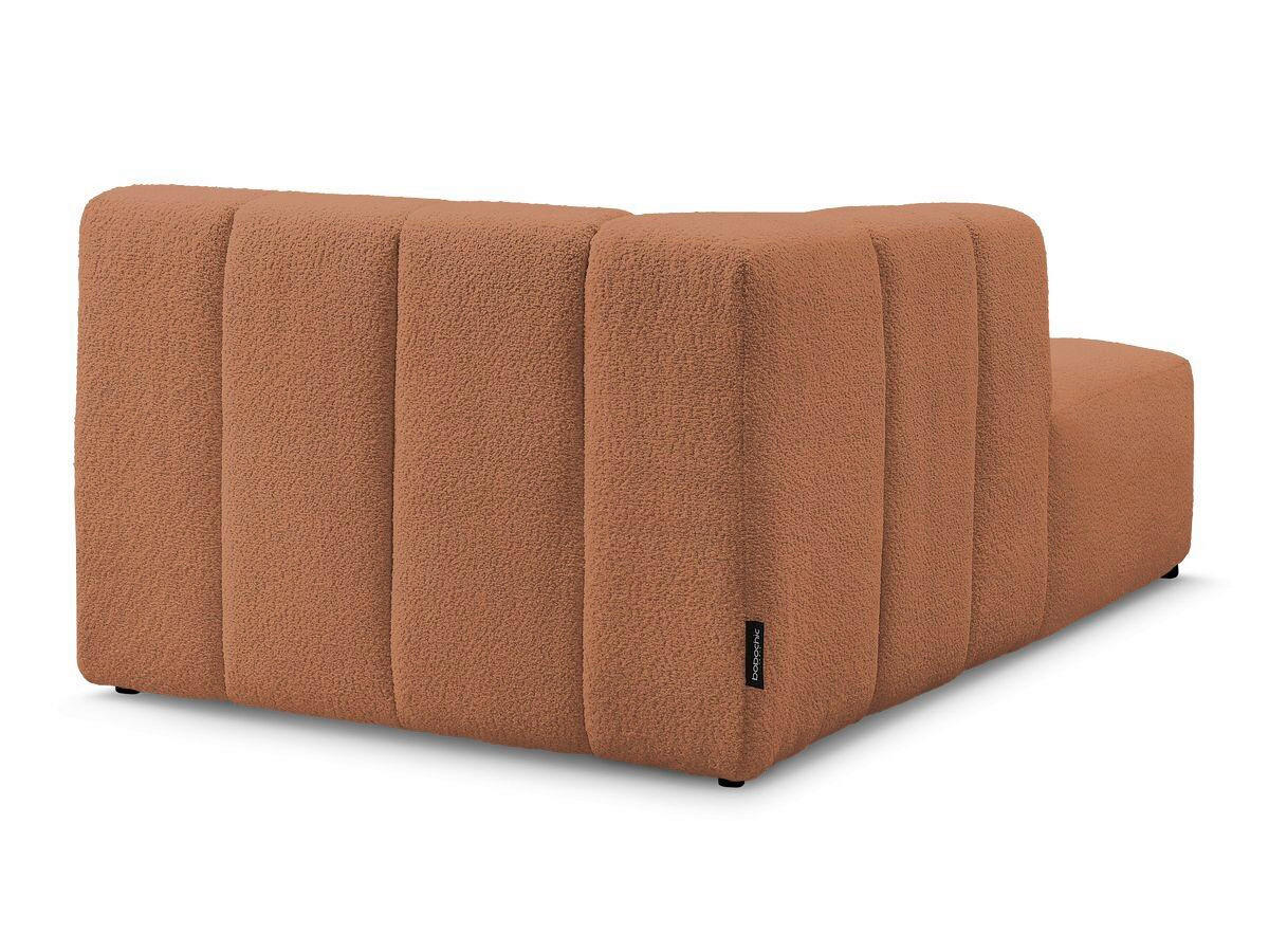 SOFAELEMENT ANNECY Bouclé Orange  - Schwarz/Orange, MODERN, Kunststoff/Textil (120/72/170cm)