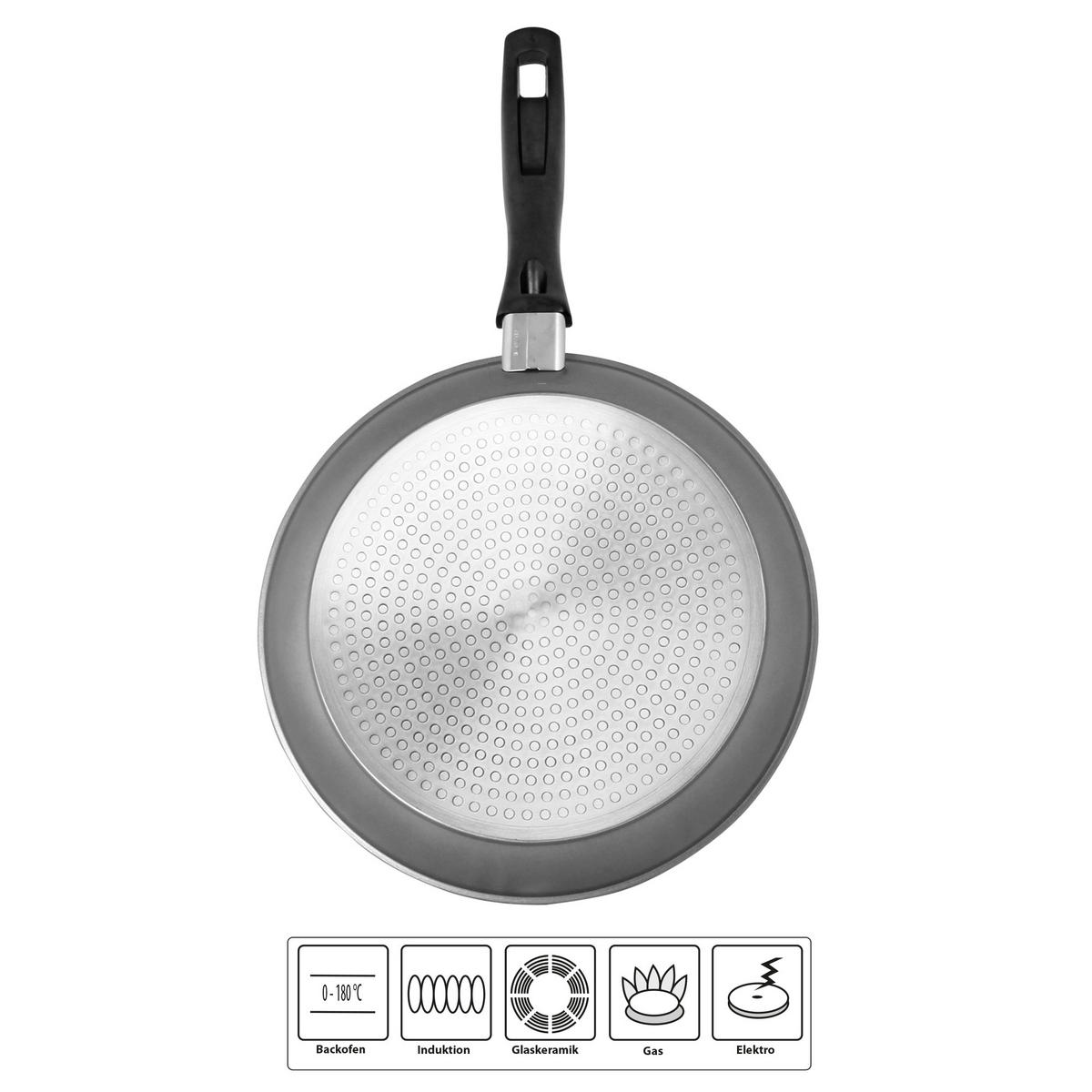 SCHMORPFANNE 28 cm  - Grau, Basics, Metall (28cm) - Stoneline