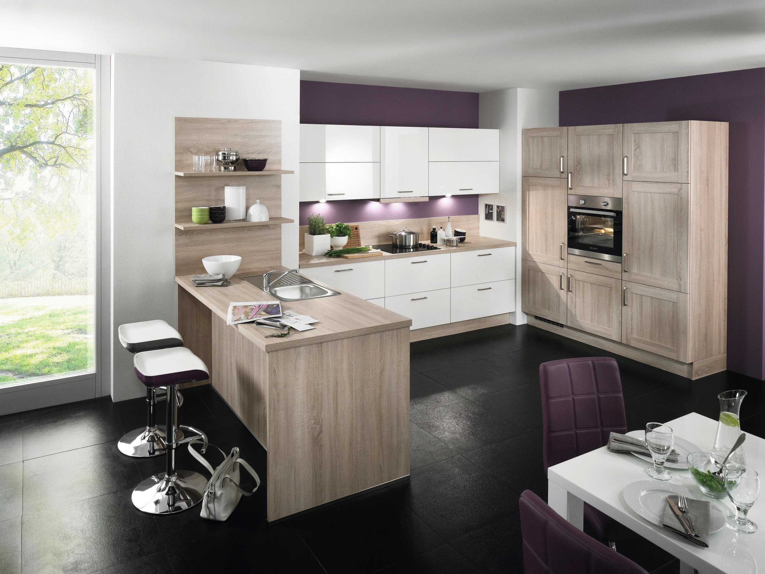 EINBAUKÜCHE   - Design, Holzwerkstoff - Celina