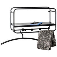 WANDGARDEROBE - Schwarz, Design, Metall (45/25/15cm)