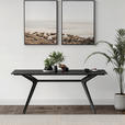 ESSTISCH rechteckig Schwarz  - Schwarz, MODERN, Holzwerkstoff/Metall (180/75/90cm) - Carryhome
