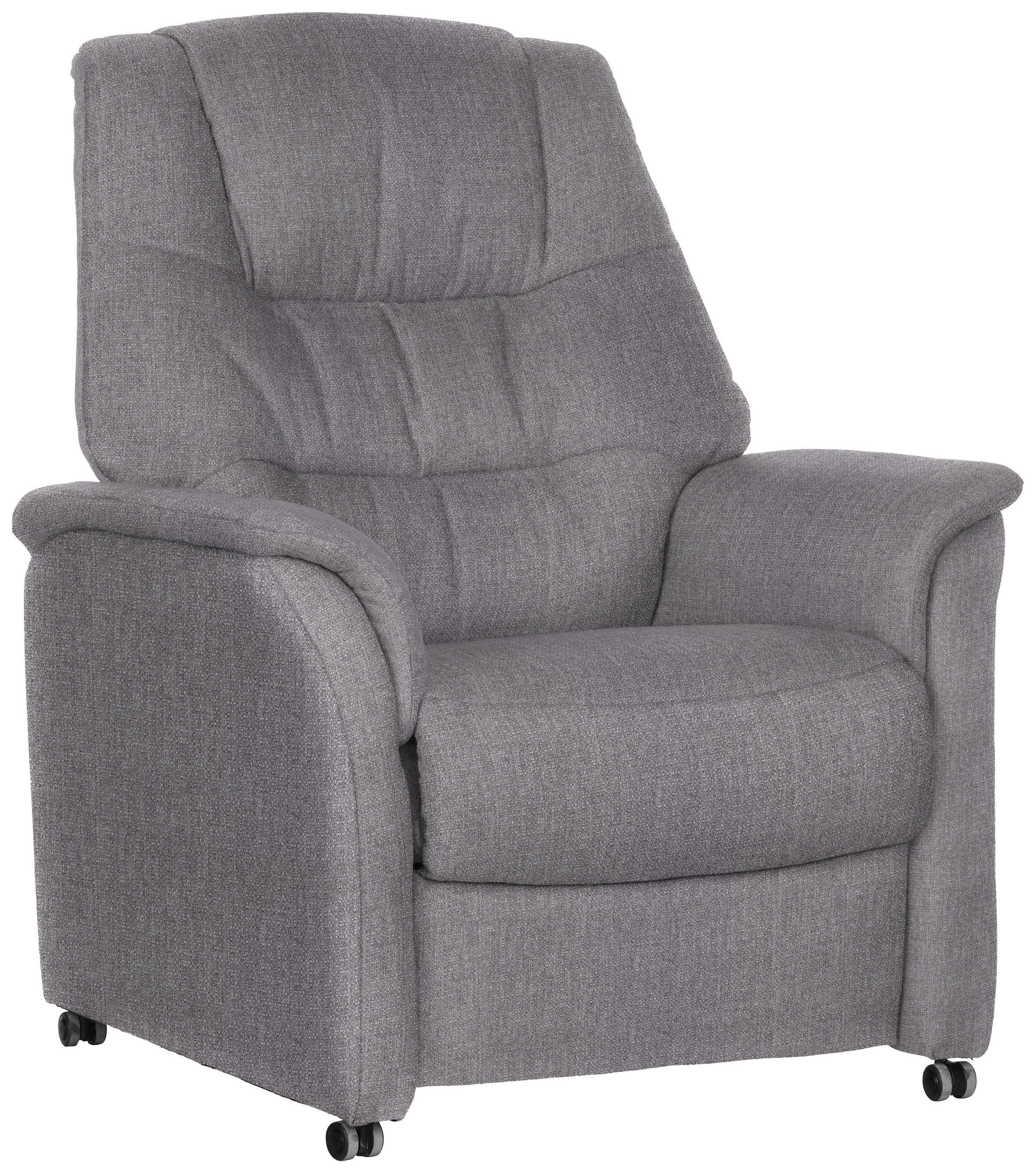 FERNSEHSESSEL  mit Flachgewebe Dunkelgrau  - Dunkelgrau, KONVENTIONELL, Textil (85/107/84cm) - Welnova