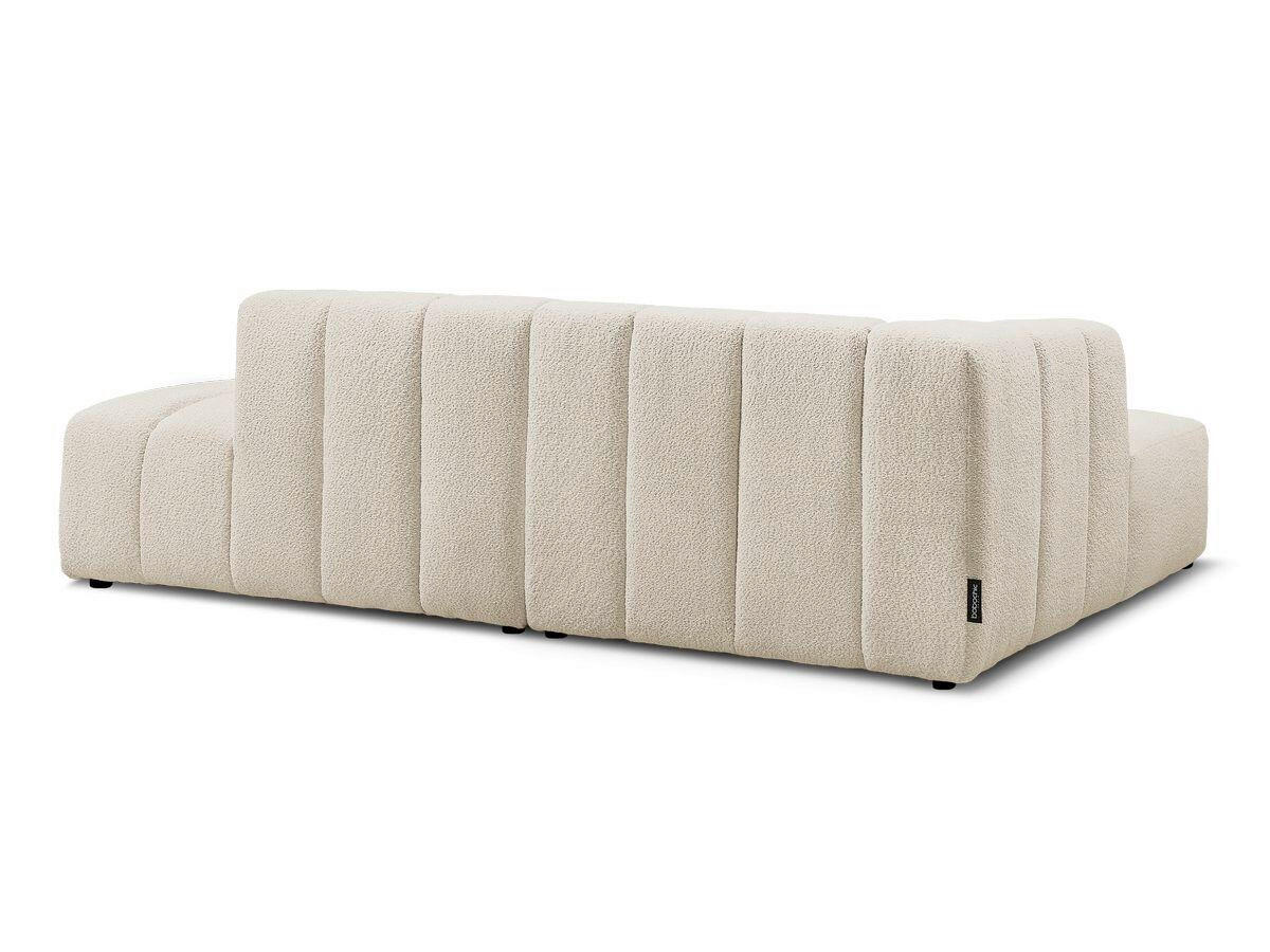 ECKSOFA  ANNECY Beige Bouclé  - Beige/Schwarz, MODERN, Kunststoff/Textil (170/262cm)