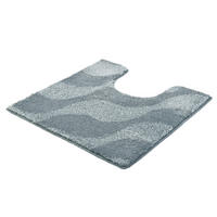 BADTEPPICH Dunkelgrau 55/55 cm  - Dunkelgrau, Design, Kunststoff/Textil (55/55cm) - Kleine Wolke