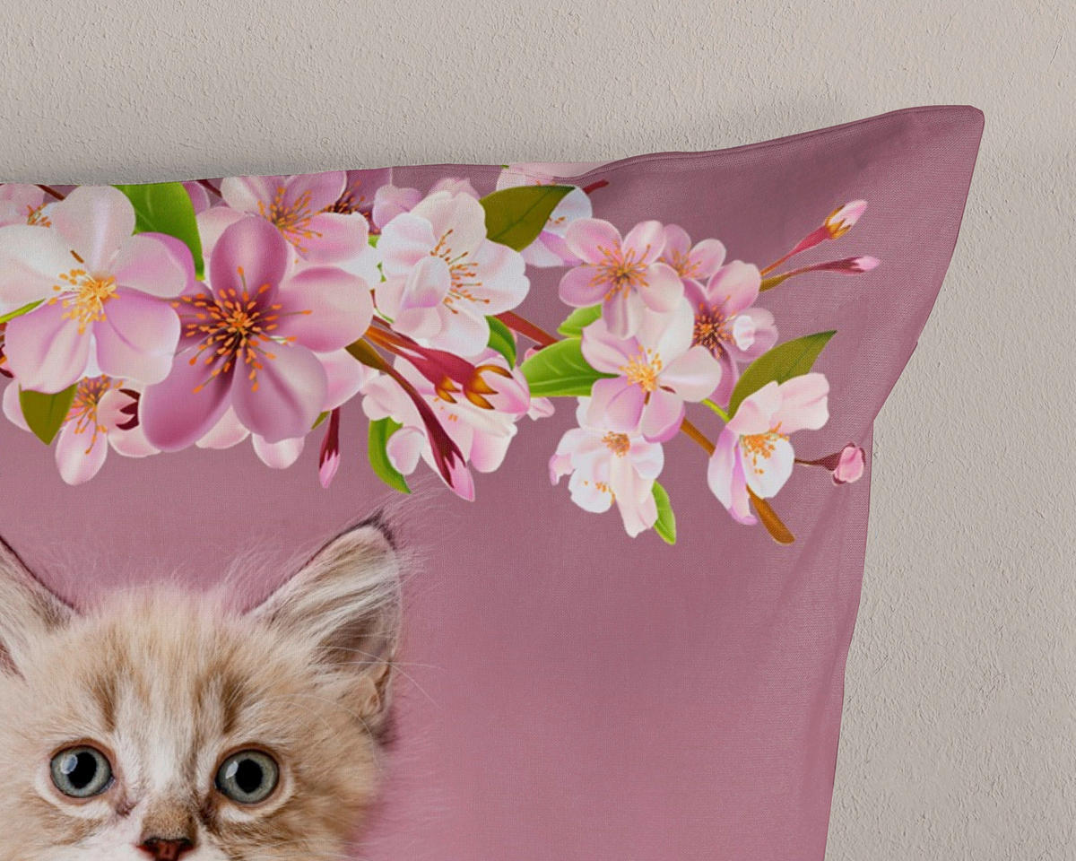 KINDERBETTWÄSCHE Good Morning Renforcé 135/200 cm  - Altrosa/Rosa, Design, Textil (135/200cm)